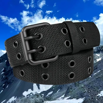 Männer Atmungsaktive Nylon Stoff Gürtel Outdoor-Sport Gürtel Pin Schnalle Hosen Jeans Gürtel Männer Taktische