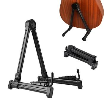 Miwayer verstellbarer Universal-Gitarrenständer - faltbarer ABS/Silikonhalter für Akustik-/E-Gitarre, Ukulele