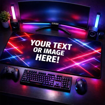Individuelle Spielmatte Mauspad - Bedruckte Schreibtischunterlage Personalisierte Gaming-Matte Ideale