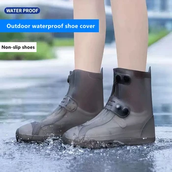 Gummi-Überschuhe für Erwachsene für den Außenbereich, wasserdichte Silikon-Überschuhe, Regentag-Schuhüberzug