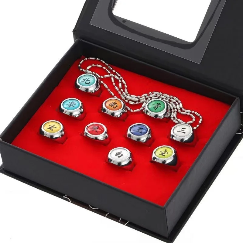 10 Teile/satz Anime Akatsuki Itachi Metall R-ings Cartoon – Bild 2