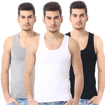 Four Seasons Herren-Weste aus reiner Baumwolle, Jugend-Passform, Sport, Fitness, mittleres Alter, lässiges