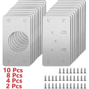 Reparaturplatten-Set für Schrankscharniere für Heimküchenschränke und Möbel, Montageplatte für Türscharniere
