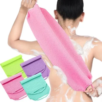 Japanisches Peeling-Tuch für schöne Haut, Nylon-Badetuch, Hautpolier-Handtuch, Körper-Rückenschrubber