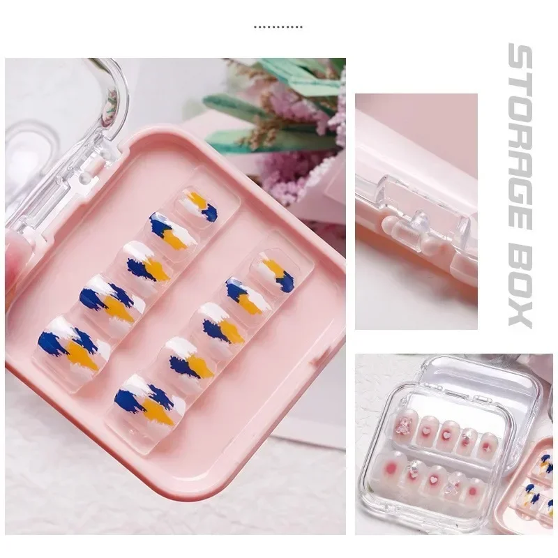 20/10 Stück leere Nagelboxen zum Verpacken, quadratische Form – Bild 4