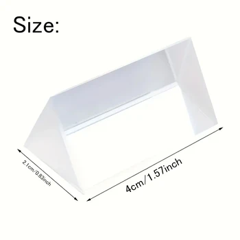 Lehrreiches Glasprisma - Spektrale Reflexion, Ideales Lehr- und Fotografie-Werkzeug, Perfektes Geschenk