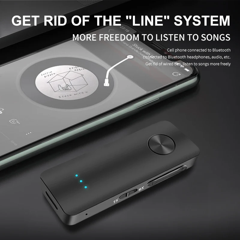 2-in-1 Wireless Audio Adapter Bluetooth 5,4 Empfänger Sender – Bild 4