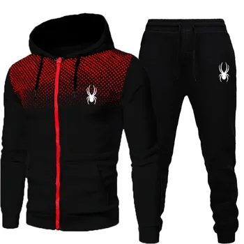2025 beliebter zweiteiliger Herren-Sportbekleidungs-Jogginganzug, Sportbekleidung, Kapuzen-Sweatshirt