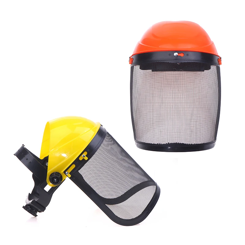 1PC Garten Rasentrimmer Schutzhelm Hut mit Full Face Mesh – Bild 2