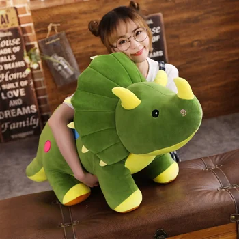 Kreative große Plüsch weiche Triceratops Stegosaurus Plüschtier Dinosaurier Puppe Stofftier Kinder Dinosaurier