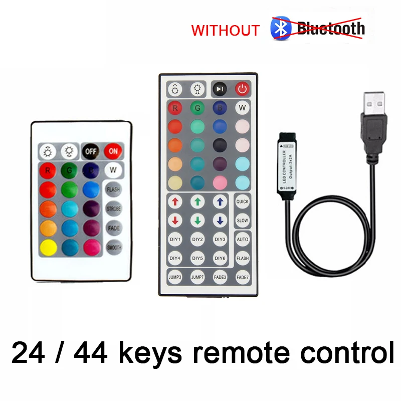 5V LED Streifen USB Bluetooth 3 24 44 Tasten RGB Controller – Bild 2