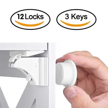Magnetische Kindersicherung Kinder Schutz Baby Sicherheitsschloss Schublade Riegel Schrank Türschloss Limiter