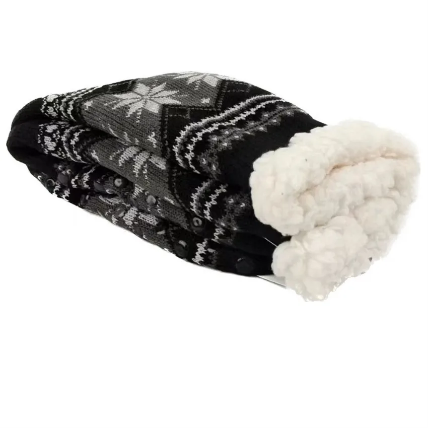 Wintersocken für Herren, flauschig, warm, kurz, plus Samt