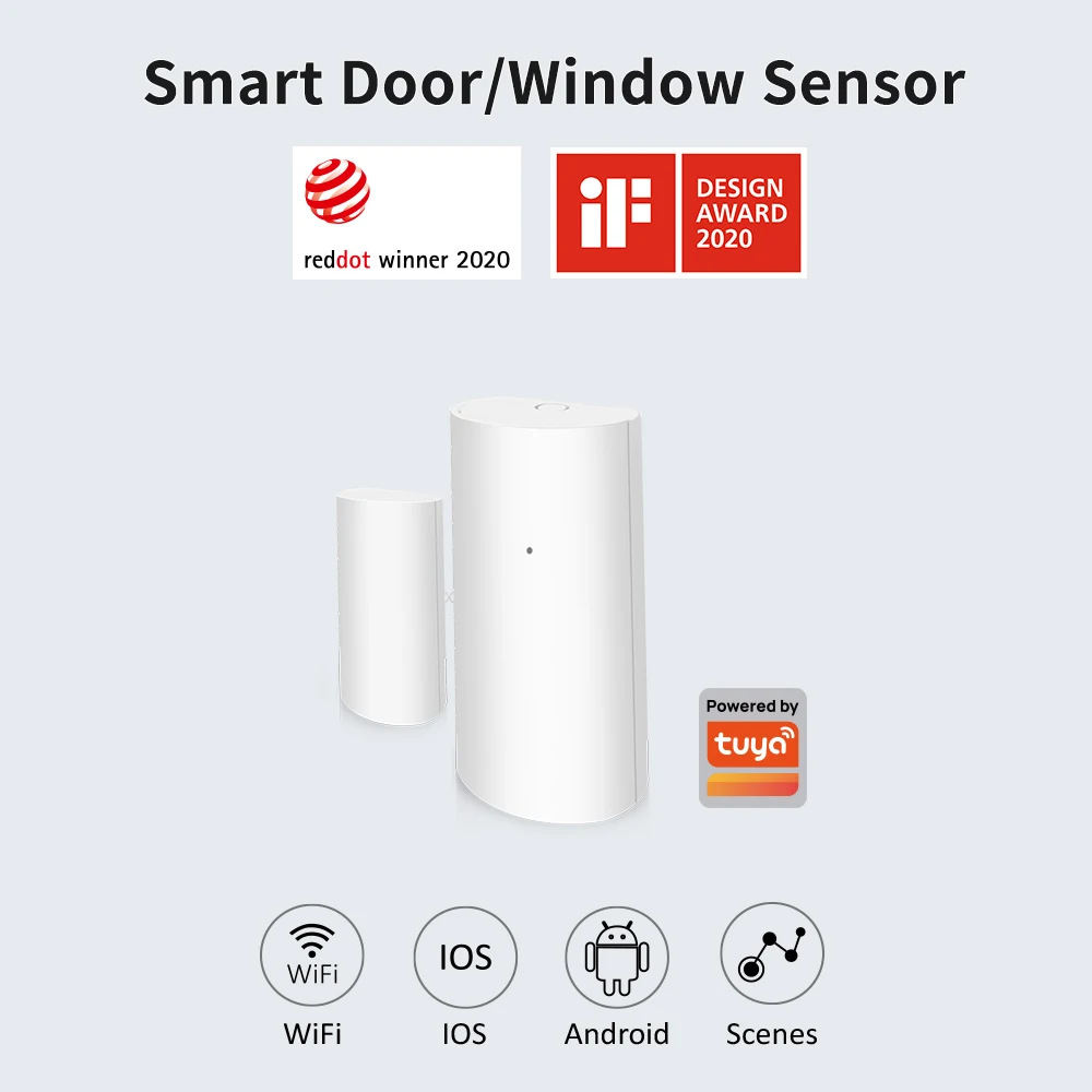 Tuya WiFi Smart Tür- und Fenstersensor Drahtloser