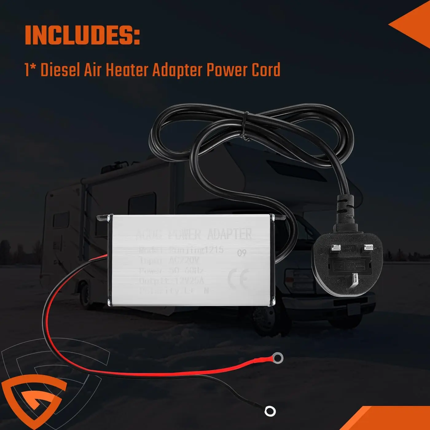 EU/UK-Stecker-Stromrichter, 230 V auf 12 V, Adapter für – Bild 3