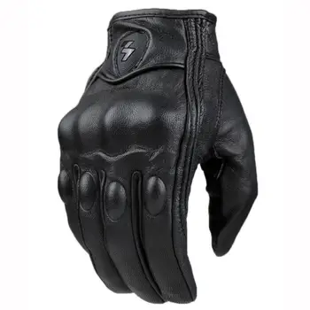 S-XXXL Motorrad Handschuhe Ziegenleder Leder Männer Frauen Moto Handschuh Elektrische Fahrrad Luvas da
