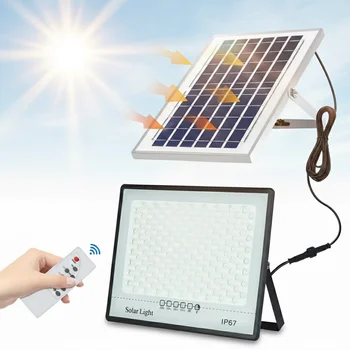 LED-Solar-Gartenleuchten für den Außenbereich, wasserdicht, IP67, Reflektorstrahler, Notfall-Wandbeleuchtung