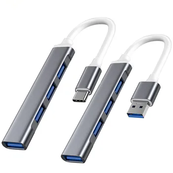 USB-C Hub 3.0 mit 4 Anschlüssen, OTG, für MacBook und Laptop