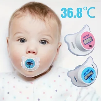 Elektronisches Schnullenthermometer für Babys, digitales Smart-Thermometer für Kleinkinder, Oralthermometer