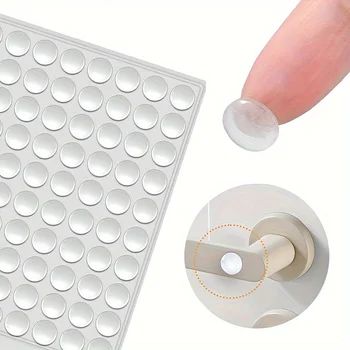 Transparente Silikon-Antikollisions-Stoßstangenpolster, selbstklebende Schutzstopper (100 Stück)