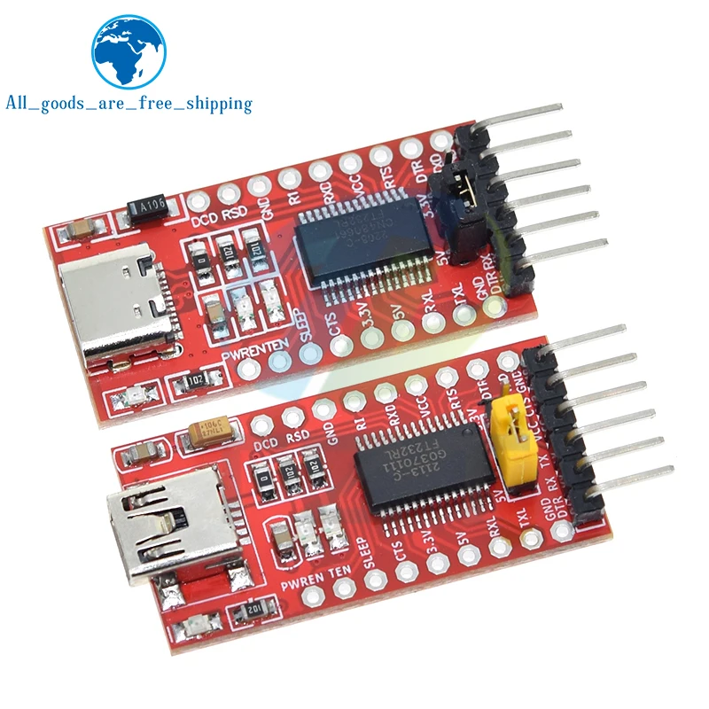 TZT 1/5PCS FT232RL FTDI USB 3,3 V 5,5 V zu TTL Seriell – Bild 3