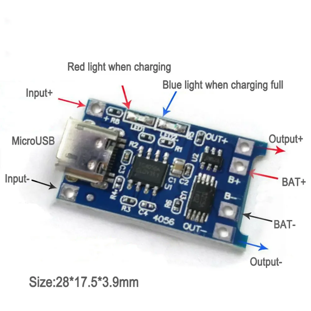 3,7 V Lithium-Batterie-Ladegerät-Schutzplatine, 5 V, 1 A, 2 – Bild 2