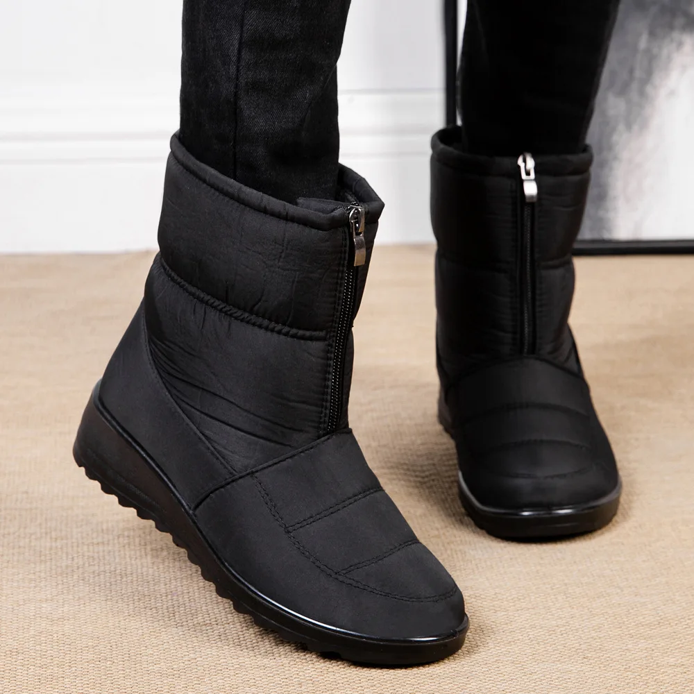 Neue Plattform Wasserdichte Schnee Stiefel Frauen 2025 – Bild 3
