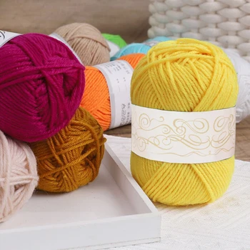 Strickzubehör aus mehrfarbigem Garn, Häkelarbeit zum Häkeln und Stricken von Garn-Starter-Set (12 Stück)