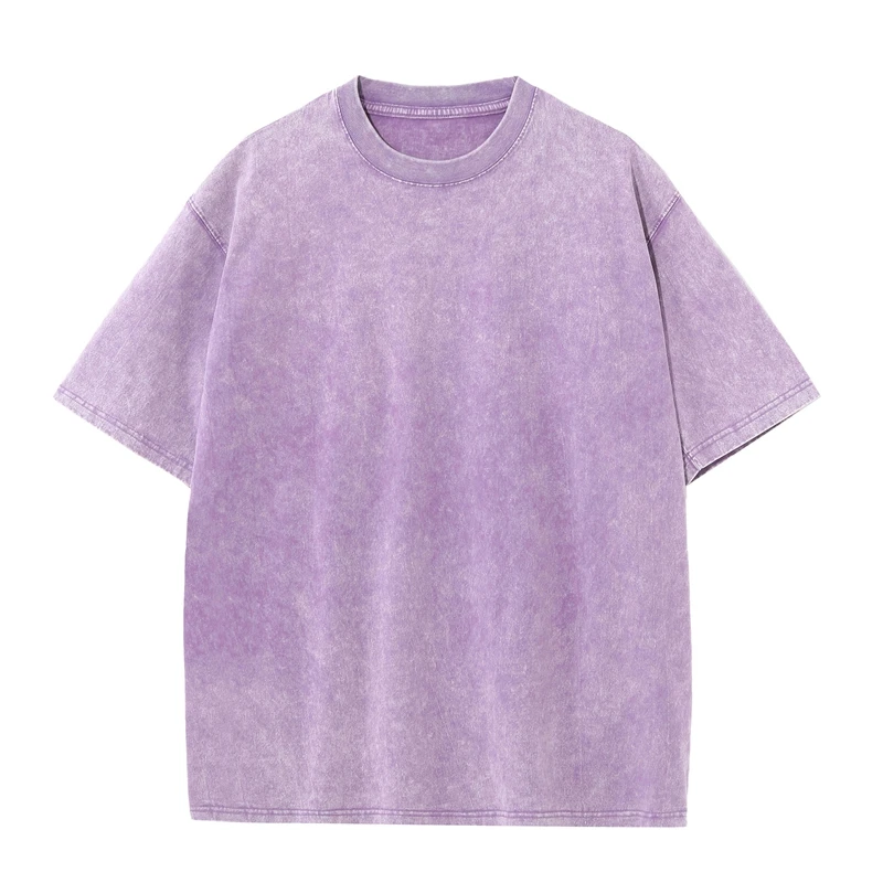 Herren Sommer T-Shirt 230G schwere Baumwolle Vintage – Bild 4