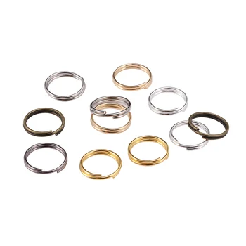 Beutel 4-25mm Offene Binderinge Doppel Schleifen Split Ringe Anschlüsse Für Diy Schmuck Machen Erkenntnisse