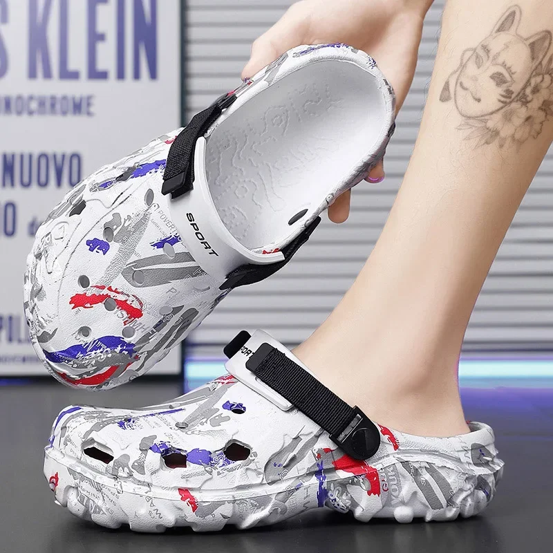 Übergrößen Sommer Herren Sandalen Clogs Outdoor Garten Clogs – Bild 6