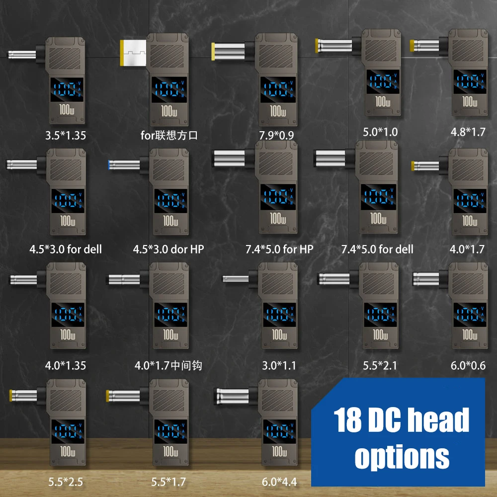 PD100W Type-C to DC Plug Converter USB C to DC Laptop – Bild 2