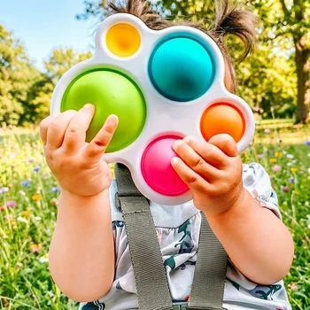 Infant Baby Spielzeug Montessori Übung Bord Rassel Puzzle Bunte Intelligenz Frühe Bildung Intensive Training