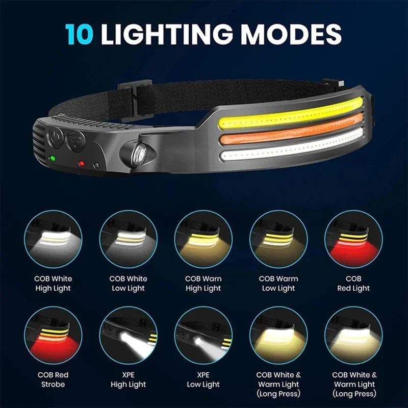 LED-COB-Induktionsscheinwerfer, eingebauter Akku, Sensorkopf – Bild 3