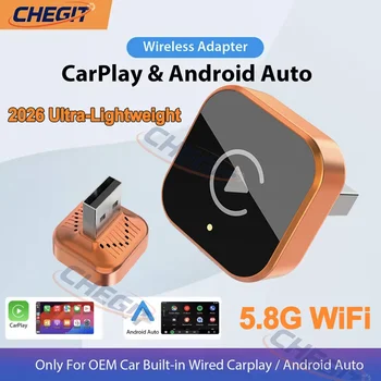 Drahtlose CarPlay Android Auto 2 IN 1 Wireless Adapter Smart Mini Box Plug Und Play 5,8G WiFi Schnelle