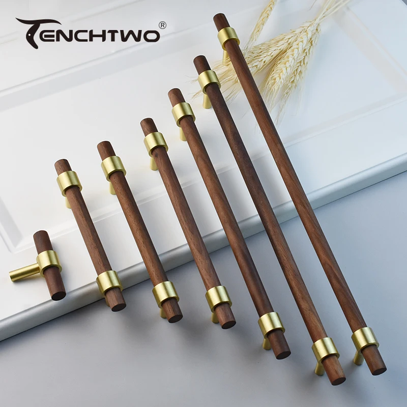 Nordic Moderne Küche Schrank Zieht Gold Messing Schwarz