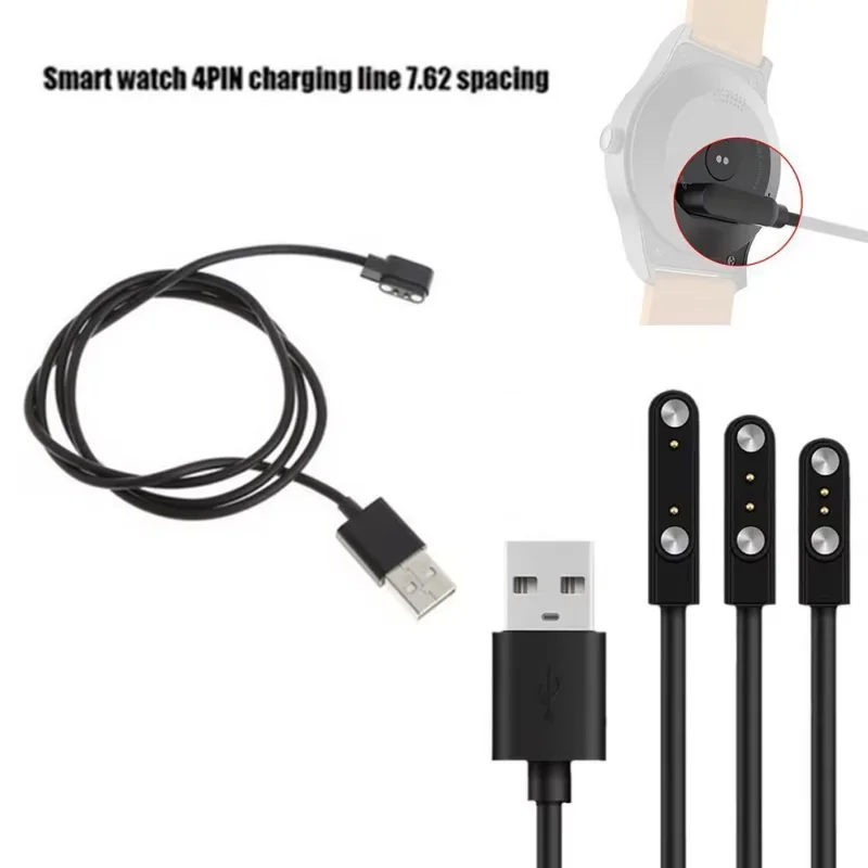 Universal 2Pin 4mm 7,62mm 4Pin Starke Magnetische Ladekabel – Bild 2
