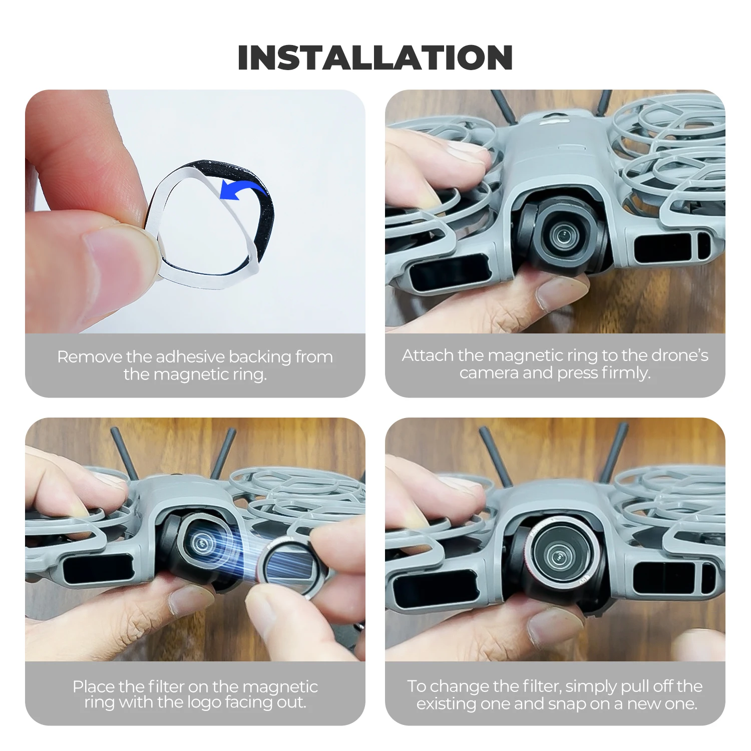 Freewell 3er-Pack Magnetfilter-Kompatibilität DJI Neo 2 – Bild 5