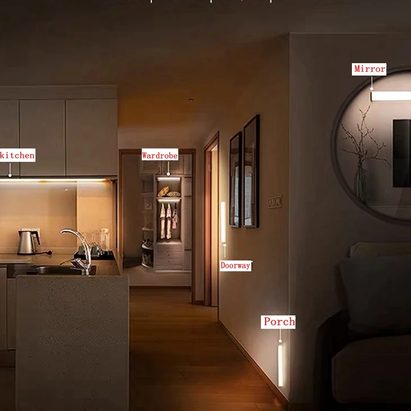 Motion Sensor Licht Drahtlose LED Nachtlicht Typ C – Bild 2