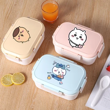 Chiikawas Lunchbox Kawaii für Frauen und Männer Tragbare Bento-Box für Studenten Hermetisch Verschließbare