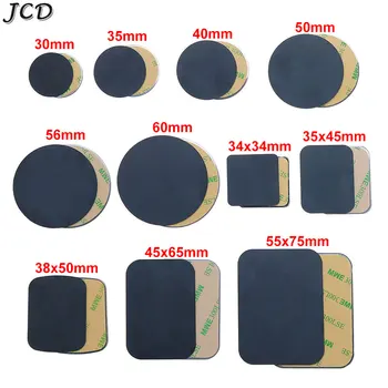 JCD 10 stücke Schwarz Magnetische Metall Platte Für Auto Telefon Halter Universal Eisen Blatt Disk Aufkleber