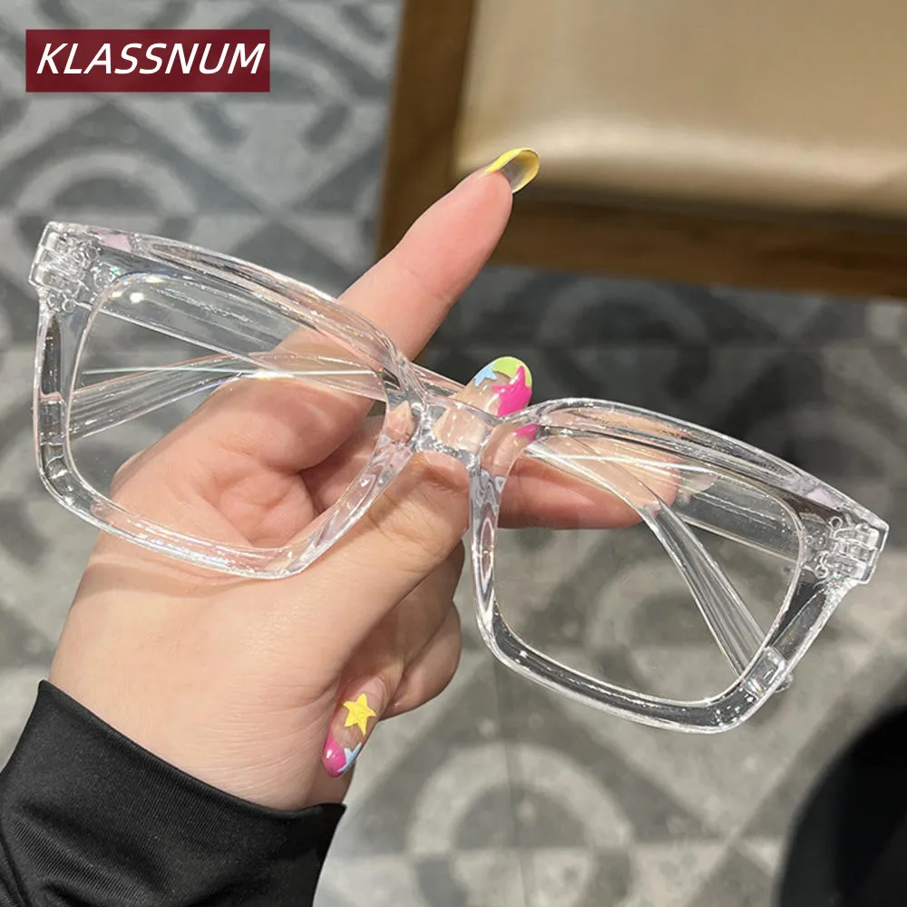 KLASSNUM Klare Linse Gläser Retro Quadratische Brillen Frauen – Bild 3