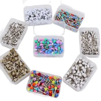 Dental-Prophy-Bürsten, Polierer, Einweg-Latch-Typ, gemischte Farben, Plat, verwendet (100 Stück)