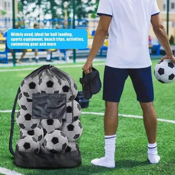 Große Kapazität Fußball Basketball Kordelzug Ball Tasche Ball Lagerung Tasche Sport Ausrüstung Organizer
