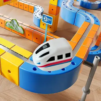 Magnetische Magische Track Auto Spielzeug Magnetische Kinder Puzzle Spielzeug Für Diy Track Schienen Spielzeug