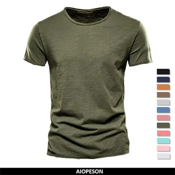 100% Baumwolle Männer T-shirt Casual Weiche Fitness Sommer Dünne T-shirts männer Hause Kleidung Oansatz