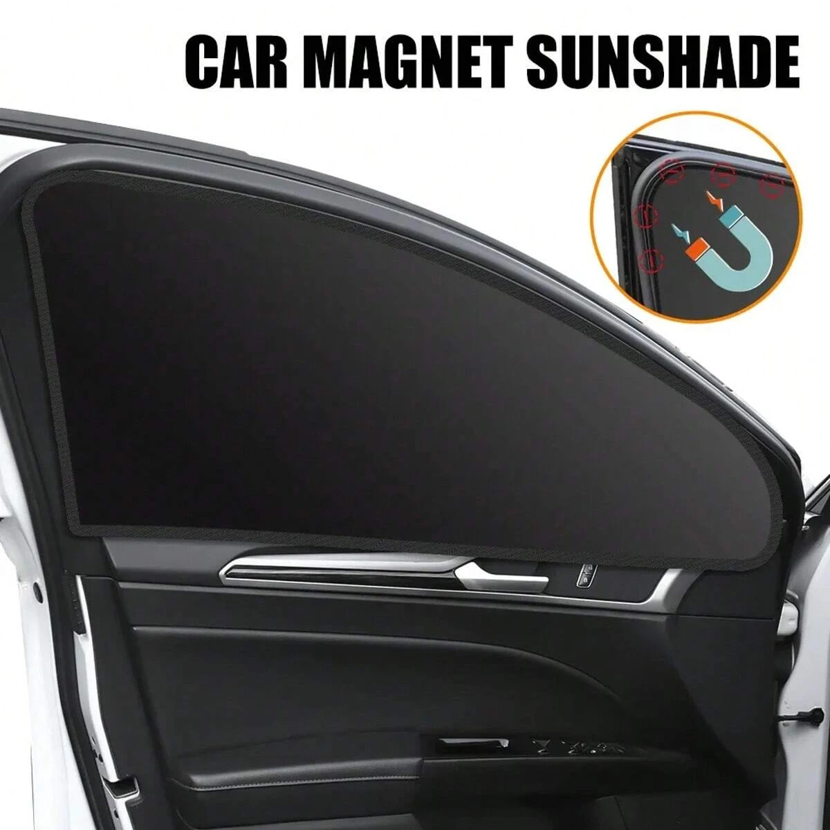 Magnetische Vorhangschoner, Sonnenschutz für Seitenfenster – Bild 4