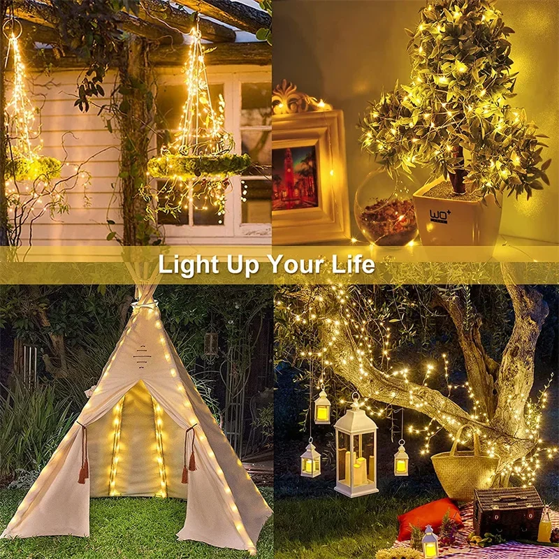 7M/12M/22M/32M LED Solar String Fairy Lichter Outdoor Pfad – Bild 5