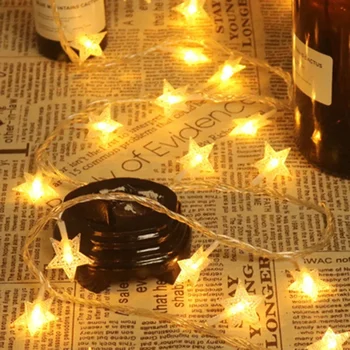 LED-Lichterketten Sternengirlande Glühbirnen Feenlichter Lichterketten für Party Zuhause Hochzeit Garten
