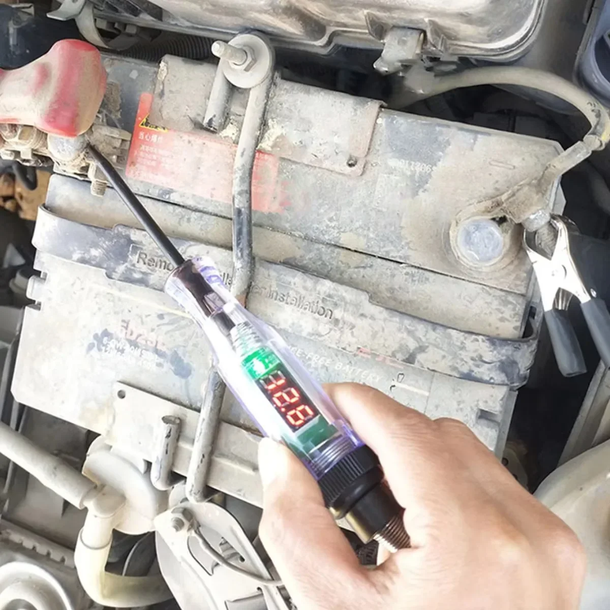 6V 12V 24V Auto-LKW-Spannungsprüfstift, 5V-90V Digitaler – Bild 4